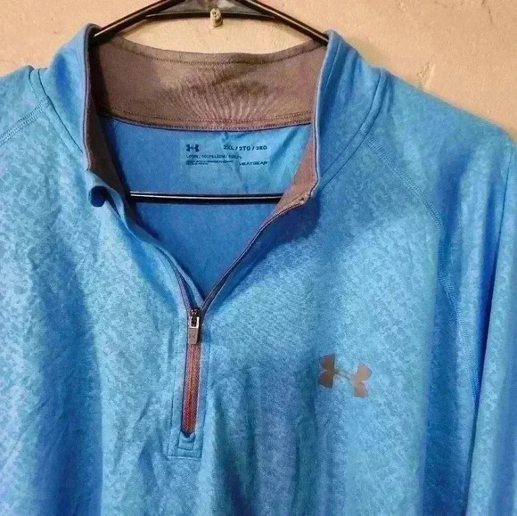 Under Armour Tech 2.0 Half-Zip Top blue size 2XL - Picture 2 of 3
